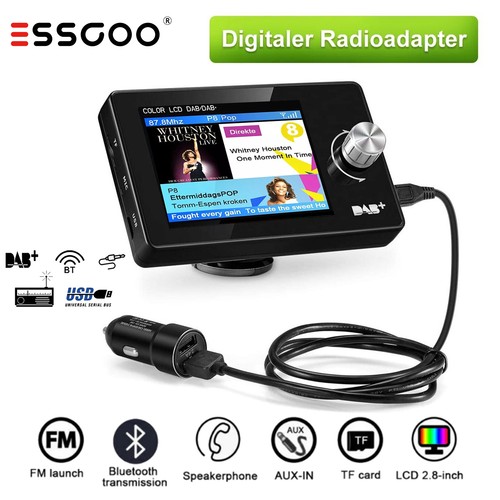 Auto dab autoradio - 2.8", dab/dab+
