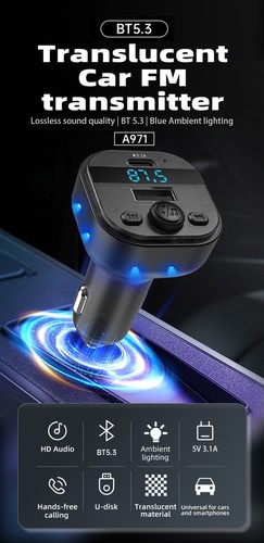 Bluetooth transmitter auto - bluetooth, fm